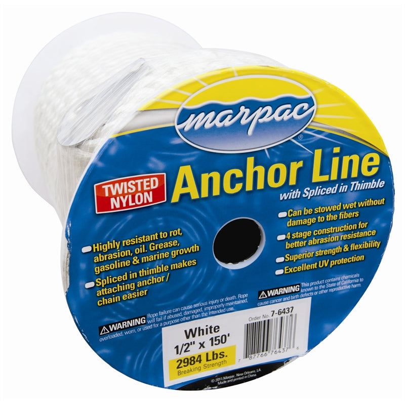 ANCHOR LINE NYL TWISTED 1/2"X100' MPN-1656924