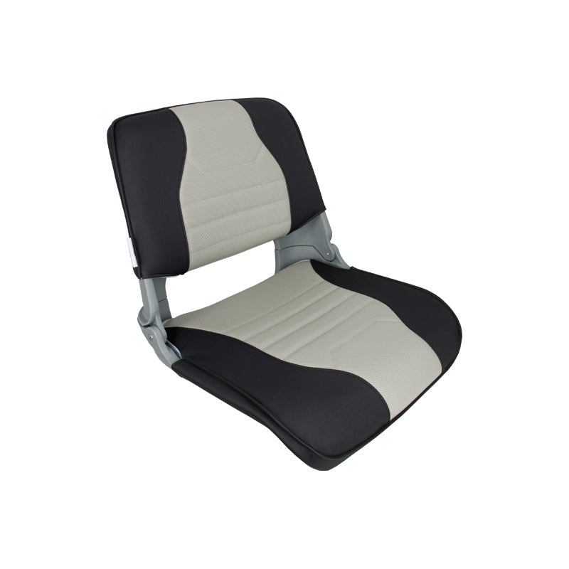 Springfield Marine Molded Fold Seat Gry with Blk-Gry Cushion, model 1061057, Chairs