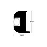 TACO Marine Rub Rail Kit Flex Vinyl Bk/Wh 50'X1-1/4" MPN - V11-3447BWK50-2