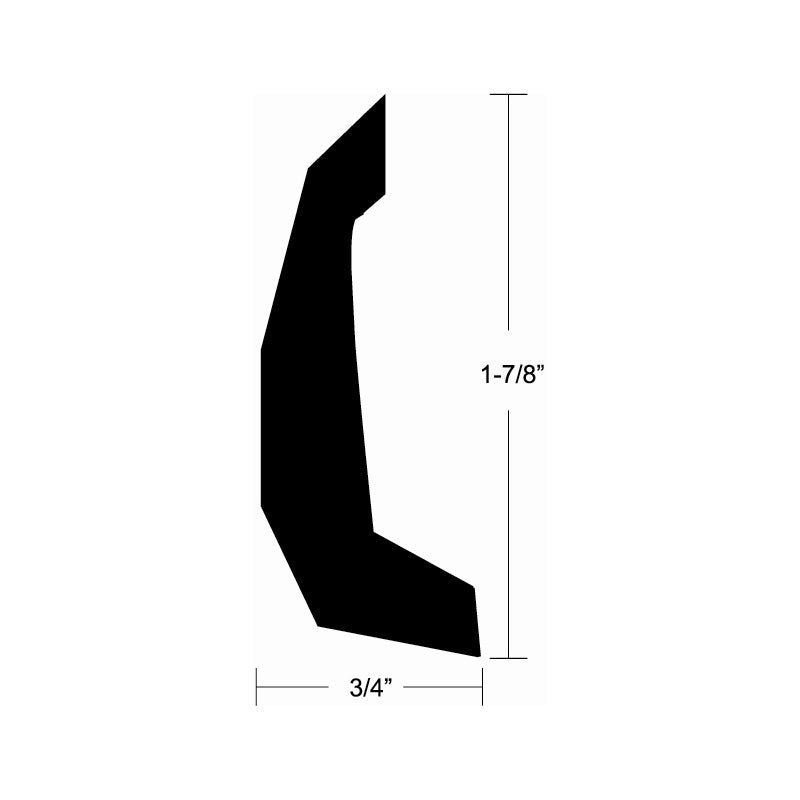 RIGID VNYL RRAIL BLK 30'