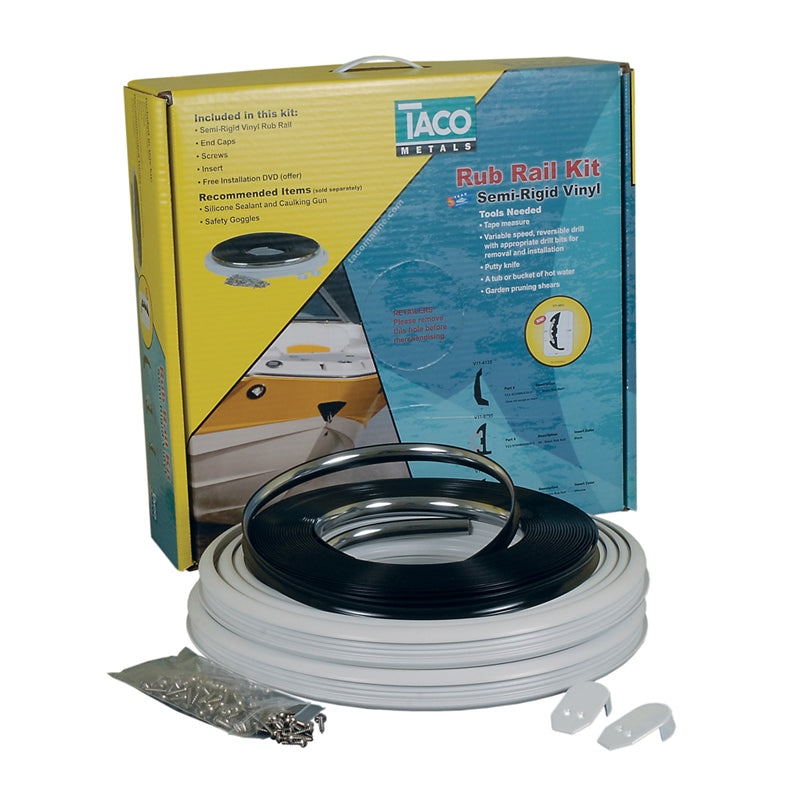 TACO Marine Rub Rail Kit S/Rigid Vinyl Bk 50'X1-1/2" MPN - V11-9795BBK50D-2