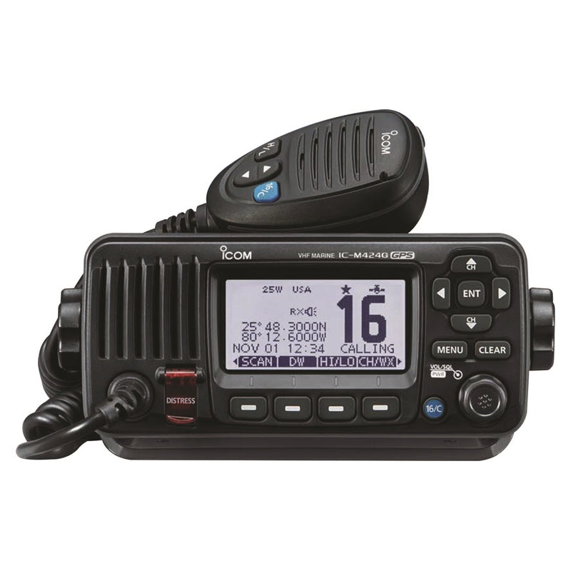 VHF FXD MOUNT W/GPS BLK MPN-M424GBLACK