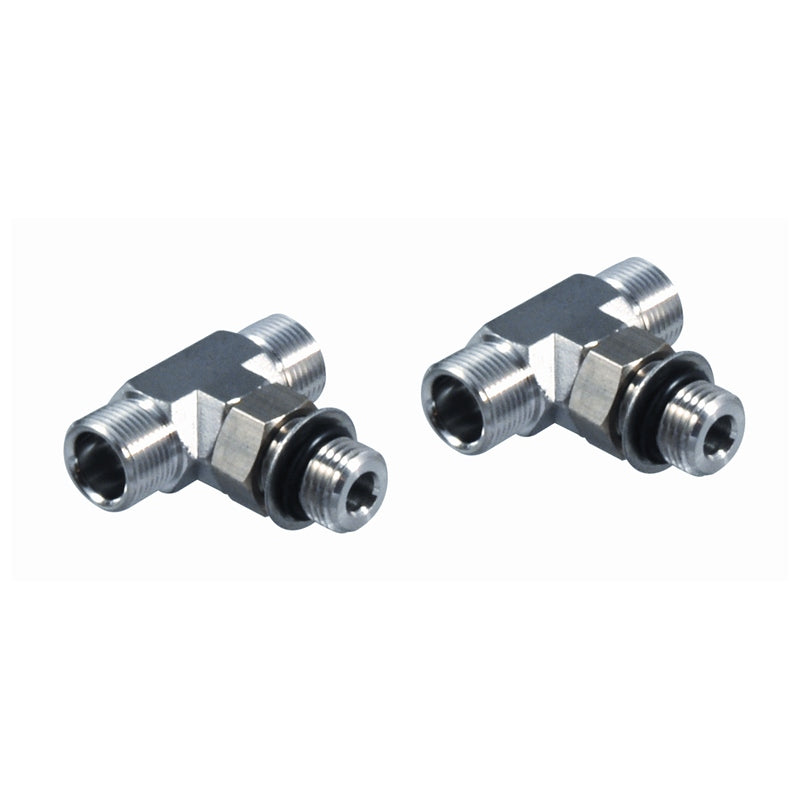 ORB TEE 3/8"TUBE HRZ 2PK