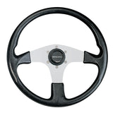 WHEEL BLK PVC SLVR SPKE