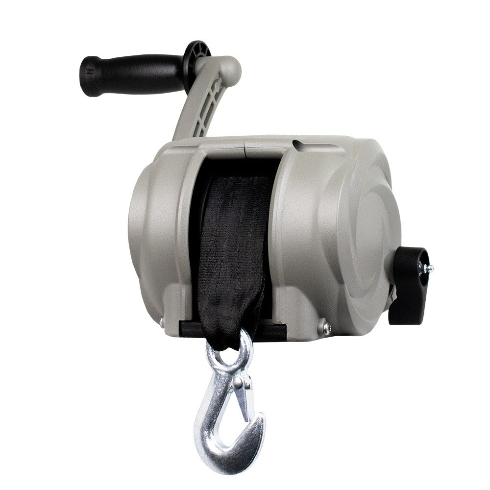 Trailer Winch 2000lb with 8" Crank Arm - Saltwater Silver (Powerwinch)