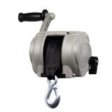 Trailer Winch 2000lb with 8" Crank Arm - Saltwater Silver (Powerwinch)