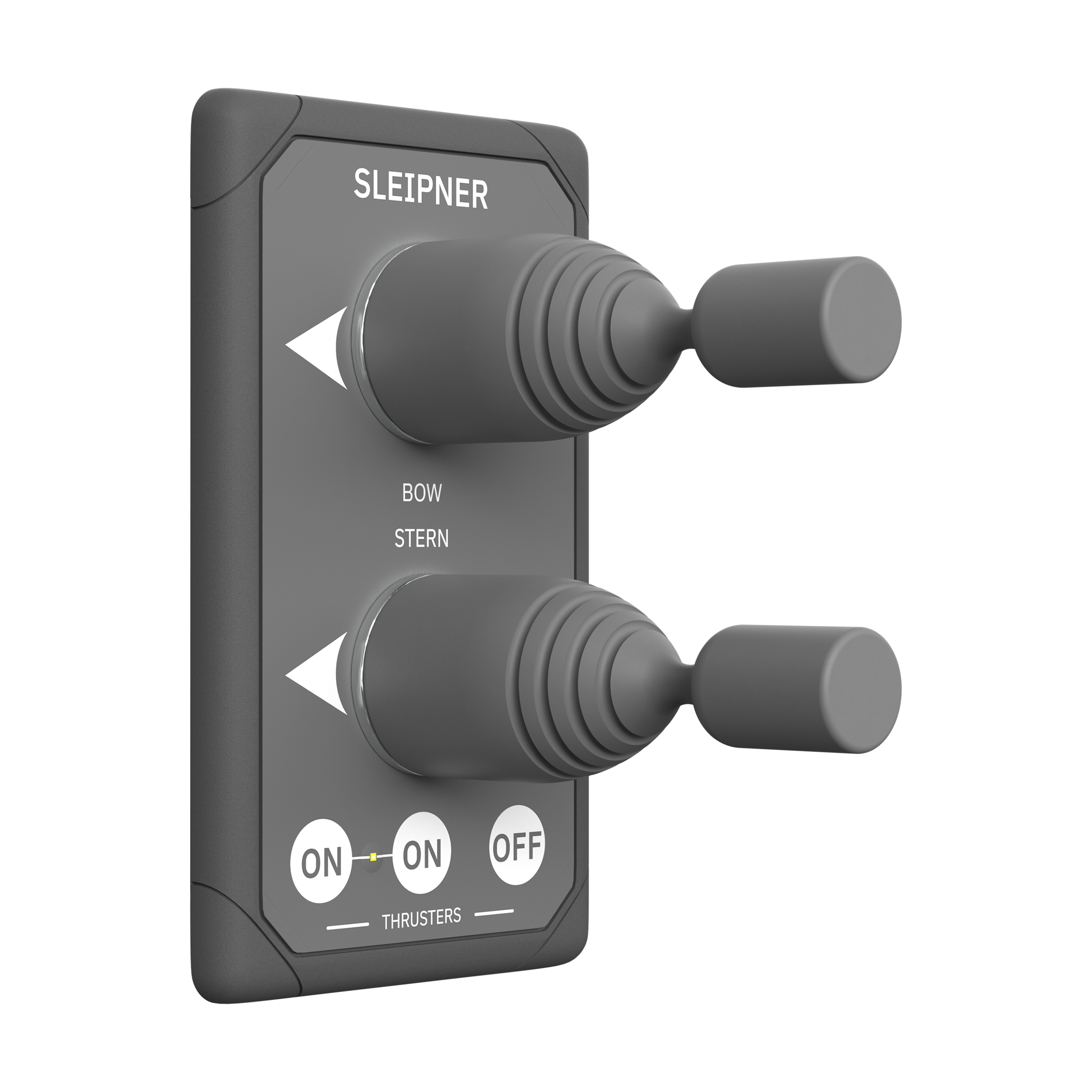 DC Thrusters Side-Power Dual Joystick Thruster Control, 12/24V Round Cutout, for Bow &amp; Stern Thruster (SM8940G) MPN-SM8940G