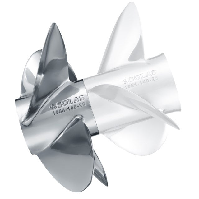 B3 - Bravo III - Mercruiser (16 x 18") Solas Front 4-Blade Propeller, 1654-160-18 MPN-1654-160-18