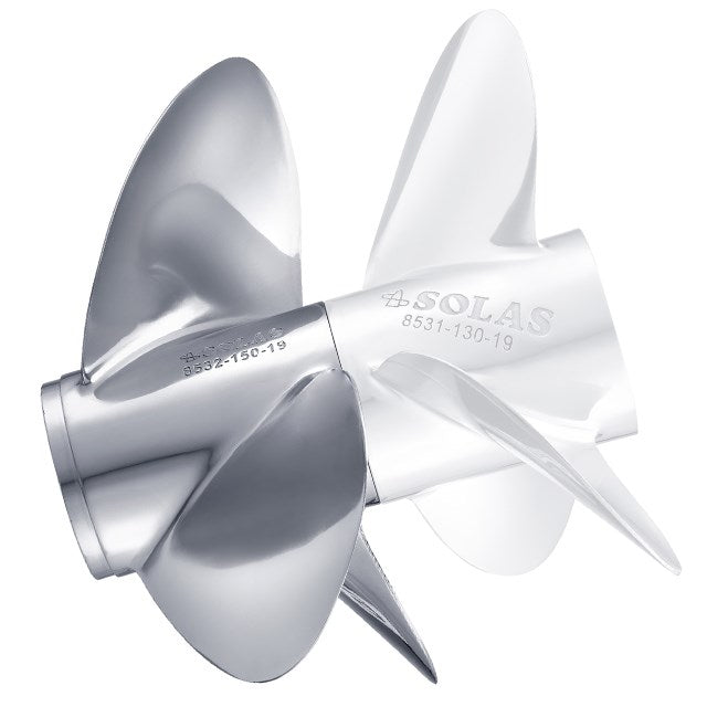 Volvo Penta Dual Front Stainless Steel (15 x 17") Solas RH Propeller, 8532-150-17